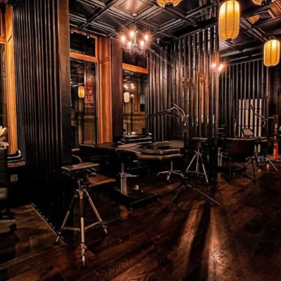 Bar renovation with soft lights